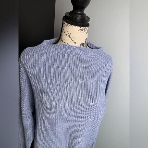 J.Crew Ribbed funnelneck sweater in linen-cotton blend NWT Size XS - Picture 3 of 9